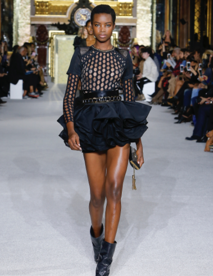 All Of Our Favorite Black Models Hit The Runway At Balmain’s Spring 2018 Show
